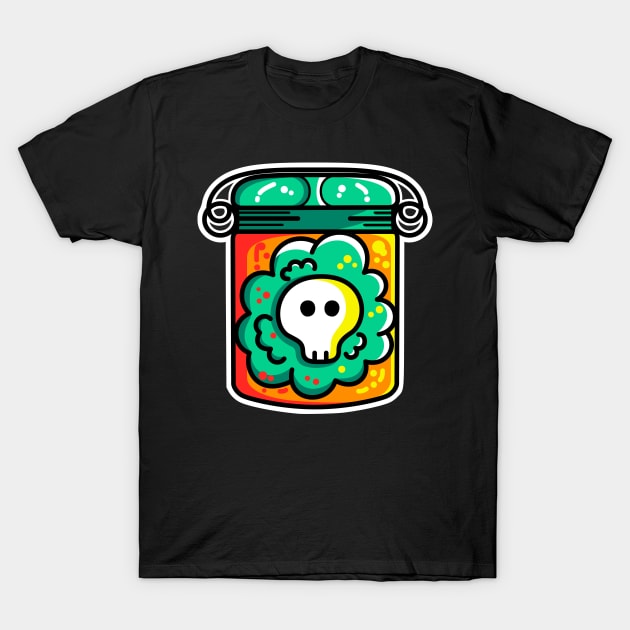 Kawaii Cute Skull In A Jar T-Shirt by freeves